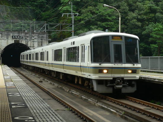 武田尾を通過する２２１系丹波路快速