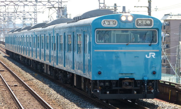 日根野電車区103系　HK608編成