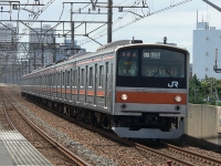 京葉線を走る武蔵野線205系