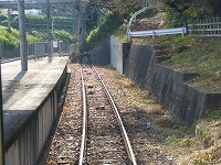壺阪山駅３番線に停車中。
