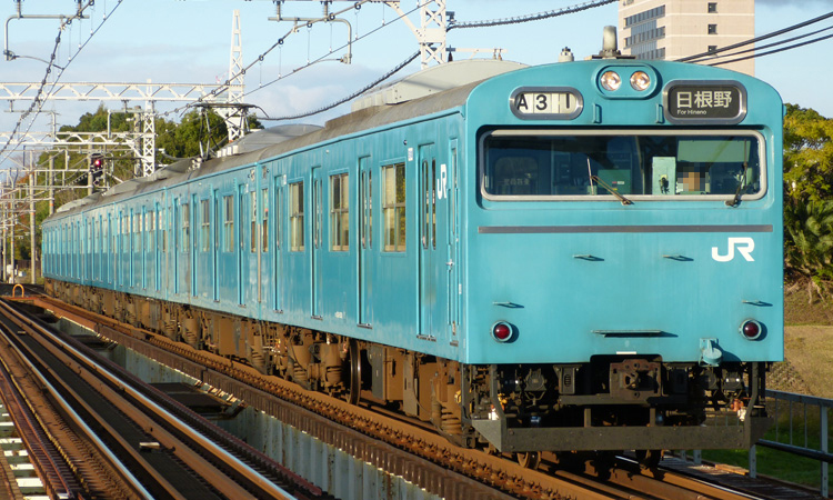 日根野電車区103系　HK604編成