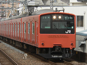 オレンジ色201系
