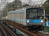 大和川鉄橋を渡る