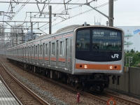 京葉線を走る、武蔵野線メルヘン顔205系