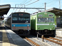休日ダイヤ朝の快速鳳行き