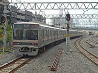 2008年9月撮影、放出駅にて。