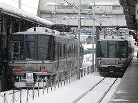 雪の米原にてその１
