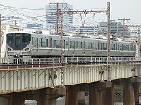 上淀川鉄橋にて