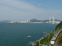 海沿いを走る