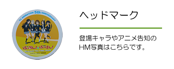 ヘッドマーク　登場キャラやアニメ告知のHM写真はこちらです。
