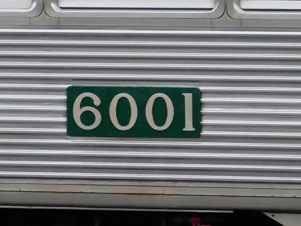 南海6000系6001Fの車両番号プレート